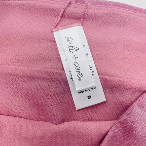 Salt + Cove Juniors Medium Precious Metals Colorblocked Swim Bikini Bottoms 045 - Picture 8 of 9